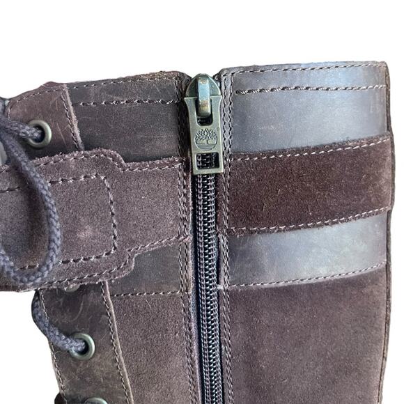 Timberland Women's WENHAM Zipper BROWN Mid Leather - Picture 7 of 9